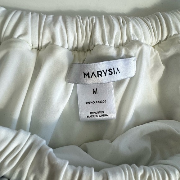 MARYSIA and CITRINE Bikini Top and Bottom Lavender Purple White Watercolor Sz M - Picture 5 of 6